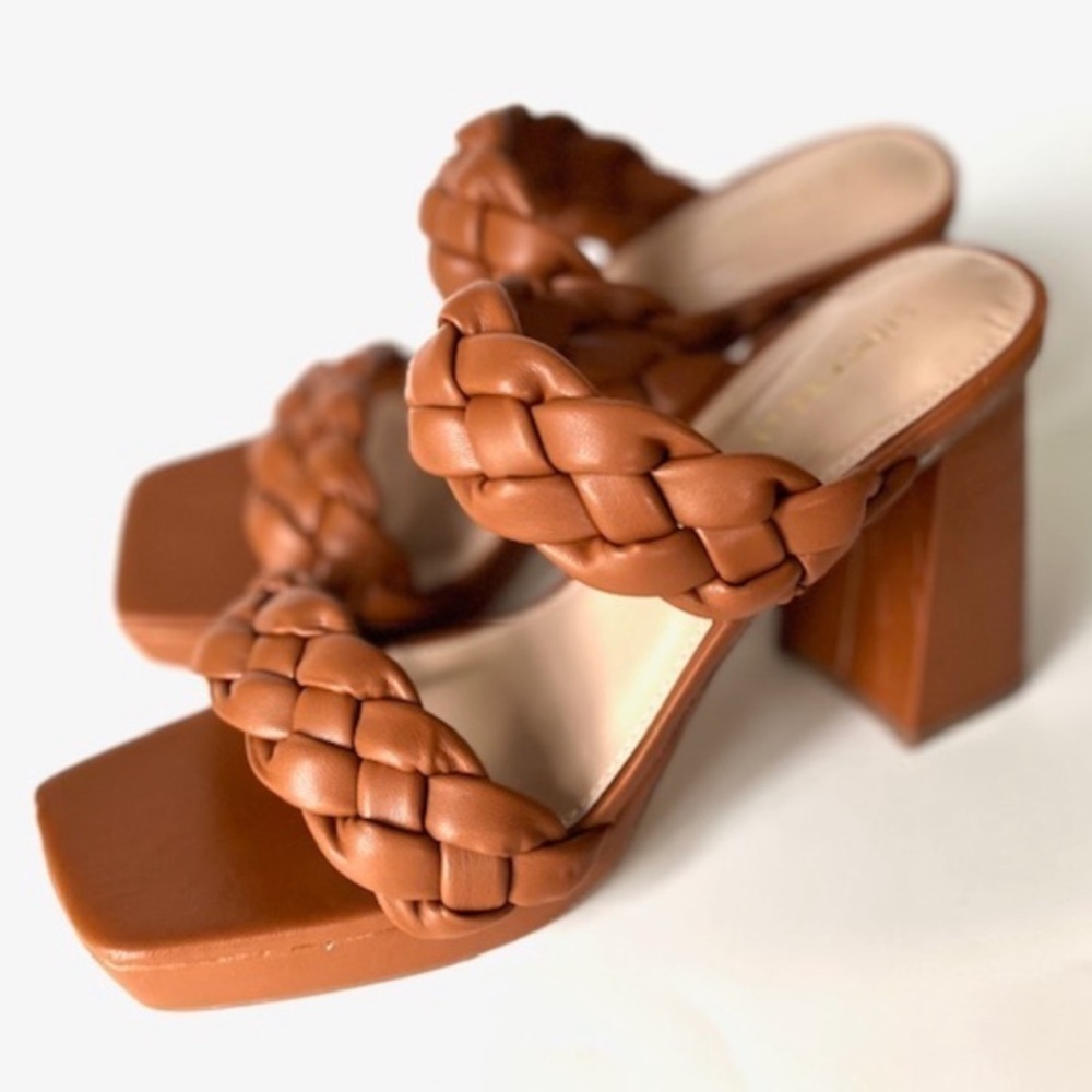 Sincerely Jules Aurora chunky braided heels